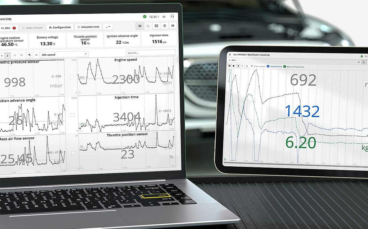 Flexible data stream settings in ScanDoc